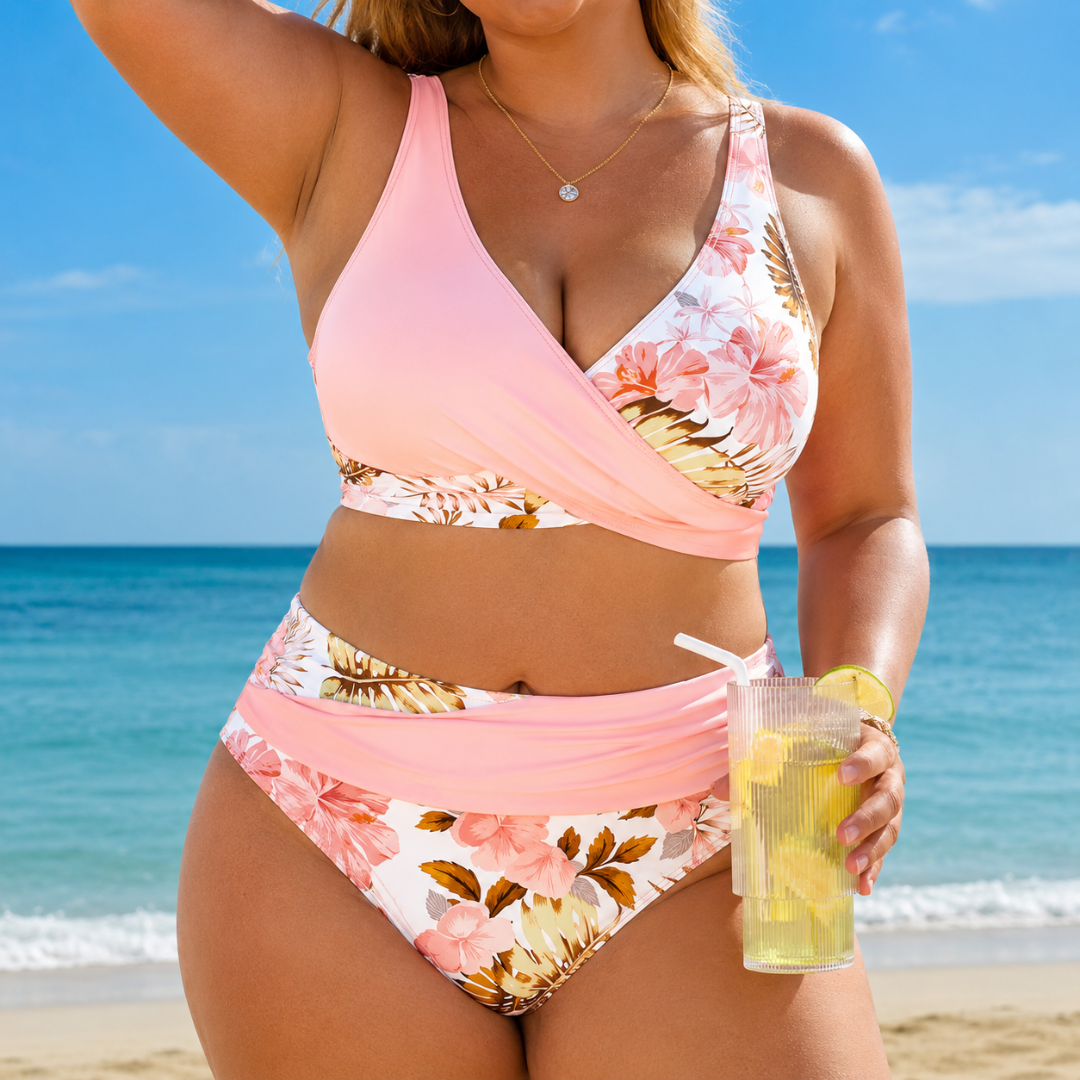 Jolina | Bikini a Contrasto Floreale