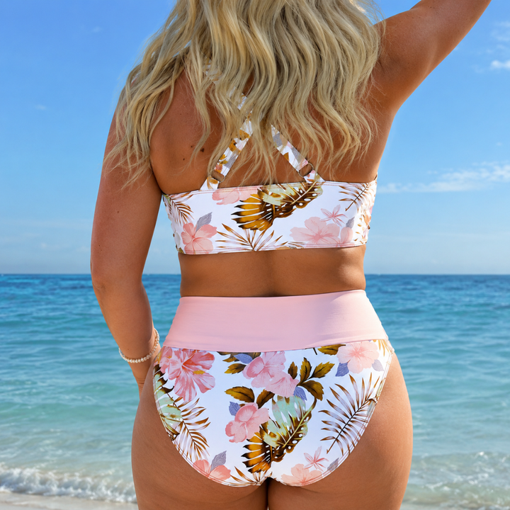 Jolina | Bikini a Contrasto Floreale